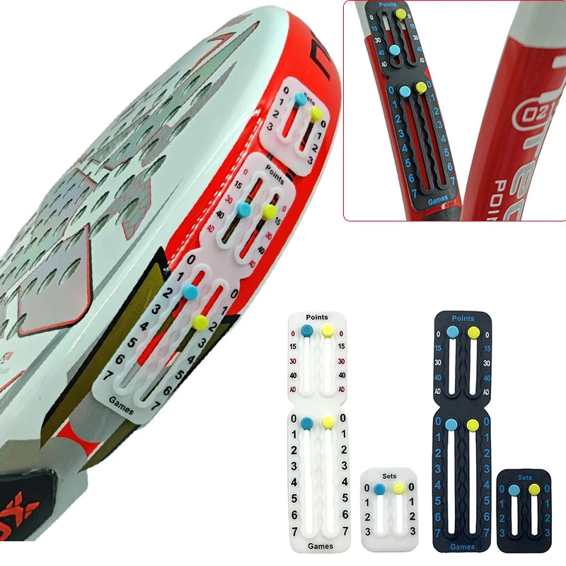 Original Small Score Board For Tennis Padel Racket 1.9g Lightweight Patent Certified Anti-Paint Peeling Scorekeeper for Amateurs